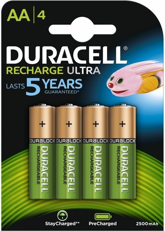 Rechargeable AA (2500 mAh, 4-pack)