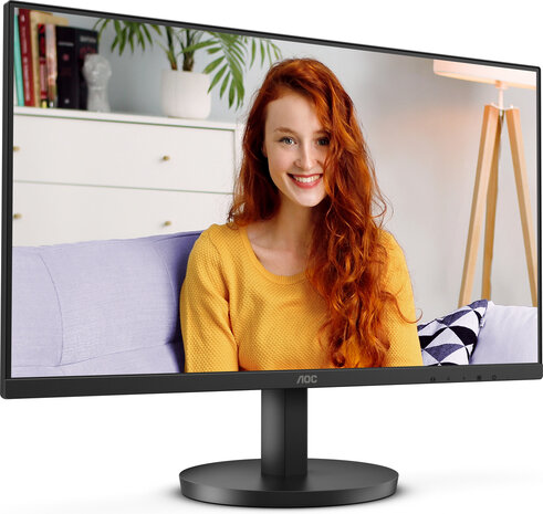 Basic-line 24B3HMA2 LED 24&quot;, 1920 x 1080 Full HD 100 Hz, 4000:1, 1 ms, HDMI, VGA, speakers, zwart