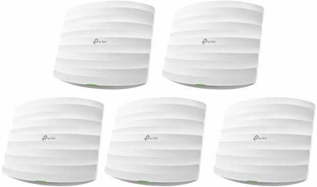 Omada EAP245 V3 Radio access point (2 poorten, Wi-Fi 5, 2,4 GHz, 5 GHz, cloud-managed, wall/ceiling mountable, 5-pack)