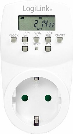ET0007 Stekkerdoos met digitale timer (randaarding, wit)