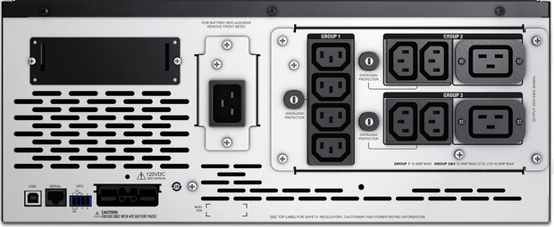 Smart-UPS X 2200 Rack/Tower UPS (LCD, rack-mountable, 1980 Watt, 2200 VA, RS-232, USB, 10 output connectors, 2U)