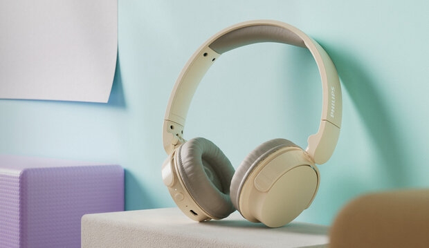 TAH3209BG Headphones (over-the-ear mount, Bluetooth, beige)