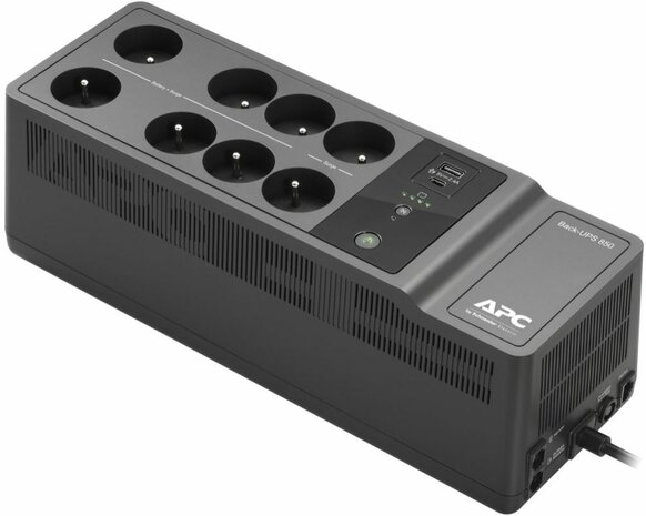 Back-UPS BE850G2-FR UPS (520 Watt, 850 VA, USB, 8 output connectors, zwart)
