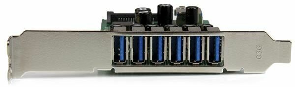 7-poort PCI Express USB 3.0 Card