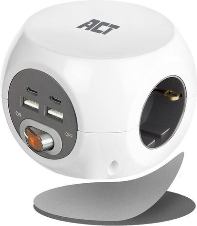 Power Strip Cube (3 stopcontacten 230 V en 4 USB-poorten 3,4 A)