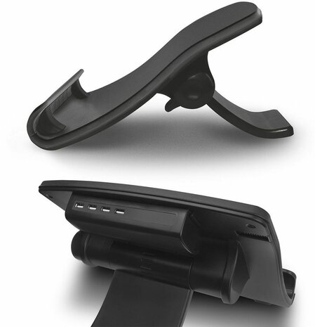 Notebook stand met 4-poort USB hub (17&quot;, zwart)