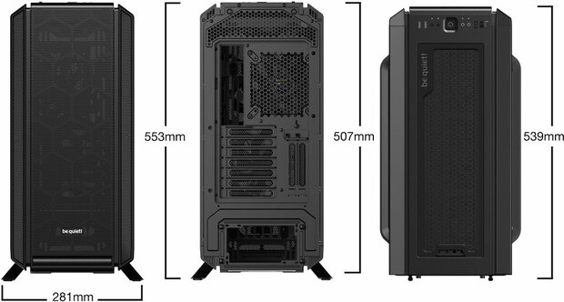 Silent Base 802 (venster, zwart)