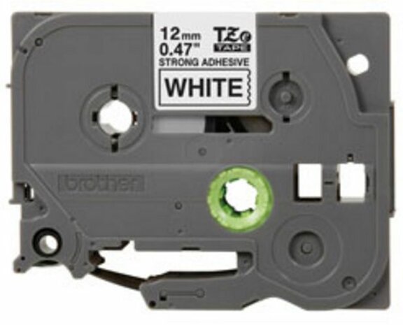 TZE-S231 (12 mm, zwart/wit)