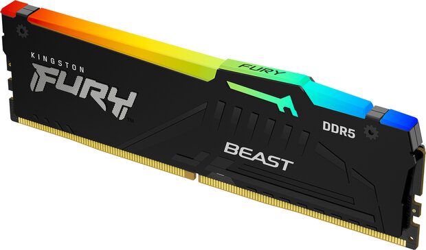 KF560C36BBEA-8 FURY Beast RGB DDR5 8 GB, DIMM 288-pin, 6000 MHz, PC5-48000, CL36, on-die ECC, zwart