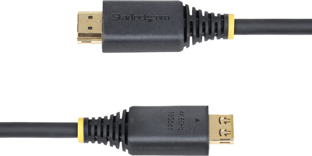 HDMI2-CABLE-GRIP-10F High Speed HDMI Cable M/M (met grippingconnectors, 4K 60Hz, 3 m, shielded, zwart)