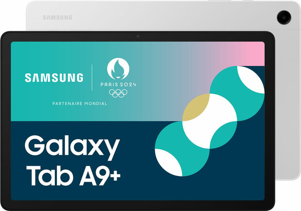 Galaxy Tab A9+ (Android 13, 128 GB, 11&quot; TFT 1920 x 1200, microSD, zilver)