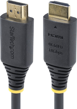 HDMI2-CABLE-4K60-4M Premium Certified High Speed HDMI Cable (4K 60 Hz, M/M, 4 meter, zwart)