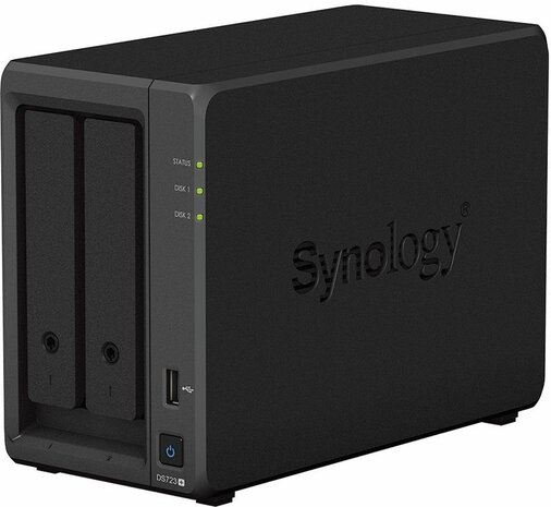 Disk Station DS723+ NAS server (2 bays, RAID 0, 1, JBOD, 2 GB, Gigabit Ethernet, iSCSI support)