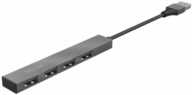 Halyx Aluminium 4-poort mini USB-Hub