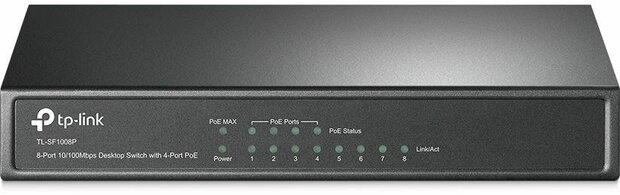 TL-SF1008P Switch (8 poorten, power over Ethernet)