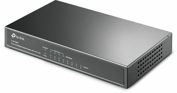 TL-SF1008P Switch (8 poorten, power over Ethernet)