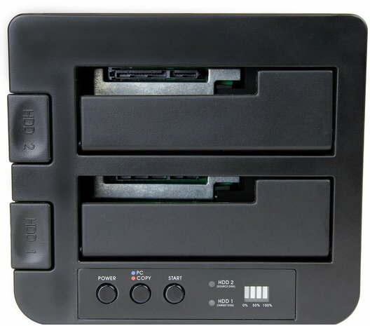 USB 3.1 Standalone Duplicator Dock voor 2,5&quot; en 3,5&quot; SATA SSD/HDD schijven (Fast-Speed Duplication)