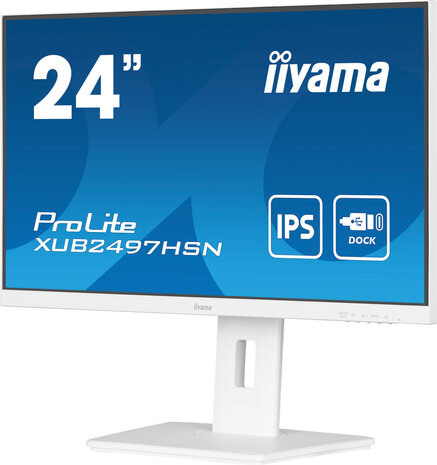 ProLite XUB2497HSN-W1 LED 24&quot;, 1920 x 1080 Full HD, 100 Hz, IPS, 1300:1, 1 ms, HDMI, DisplayPort, speakers, wit, mat