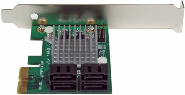 4-poort PCI-E SATA III 6 Gbps RAID Controller