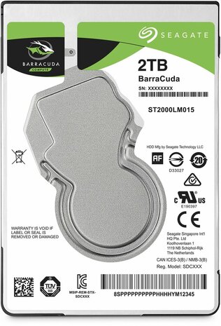 2000 GB Guardian BarraCuda ST2000LM015 Hard drive (SATA 6 Gb/s, 5400 rpm, 128 MB cache)