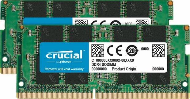 CT2K8G4SFRA32A DDR4 kit 16 GB, SO-DIMM 260-pin, 3200 MHz, PC4-25600, CL22 (2 x 8 GB)