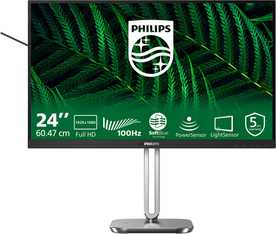 24B2G5200 LED 24&quot;, 1920 x 1080 Full HD 100 Hz, IPS, 1500:1, HDMI, VGA, DisplayPort, speakers