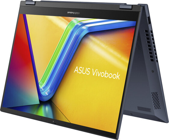 VivoBook Flip TN3402YA-LZ083W (14&quot; WUXGA IPS touch, AMD Ryzen 7-7730u, 16 GB RAM, 512 GB PCIe NVMe SSD, Radeon Graphics, Windows 11, blauw, Azerty)
