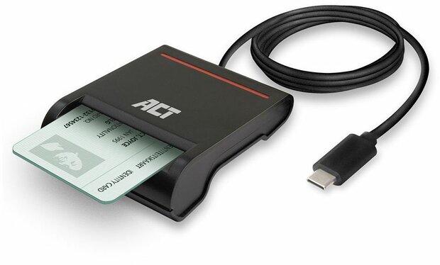 AC6020 USB-C SmartCard eID reader (zwart)