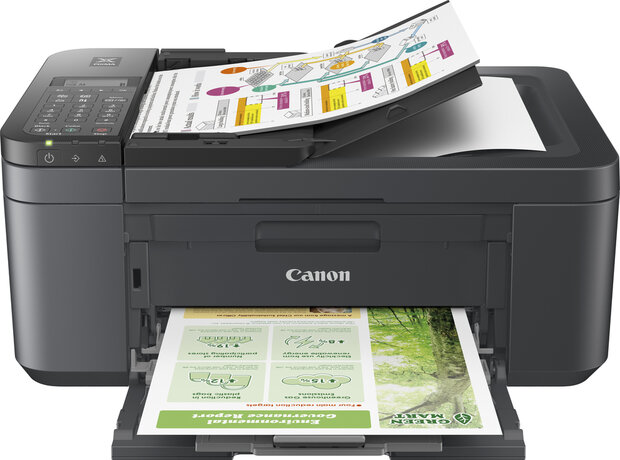 Pixma TR4755i AIO (8,8 ppm, duplex, ADF documentfeeder, randloze fotoprints, WiFi, zwart)
