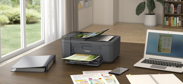 Pixma TR4755i AIO (8,8 ppm, duplex, ADF documentfeeder, randloze fotoprints, WiFi, zwart)