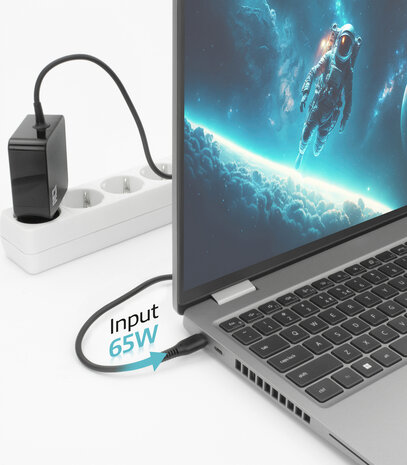 USB-C laptop wall charger 65 Watt