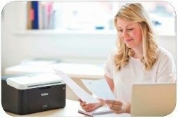 HL-1212W Mono Laser Printer (WiFi, 2400 x 600 dpi, 32 MB, 20 ppm, zwart/grijs)