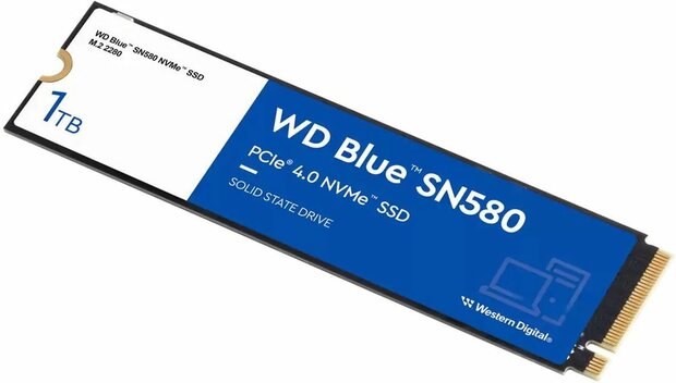 1000 GB WDS100T3B0E WD Blue SN580 (M.2 2280, PCIe 4.0 x4 NVMe)