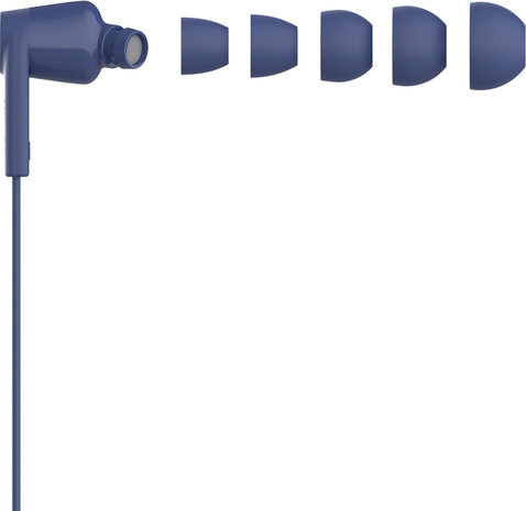 Earbuds (volumeregeling, blauw)