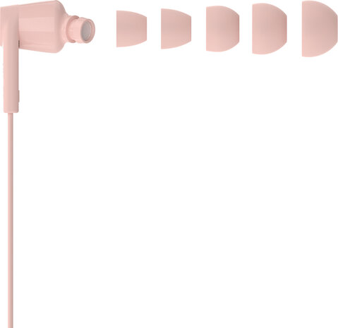 Earbuds (volumeregeling, roze)