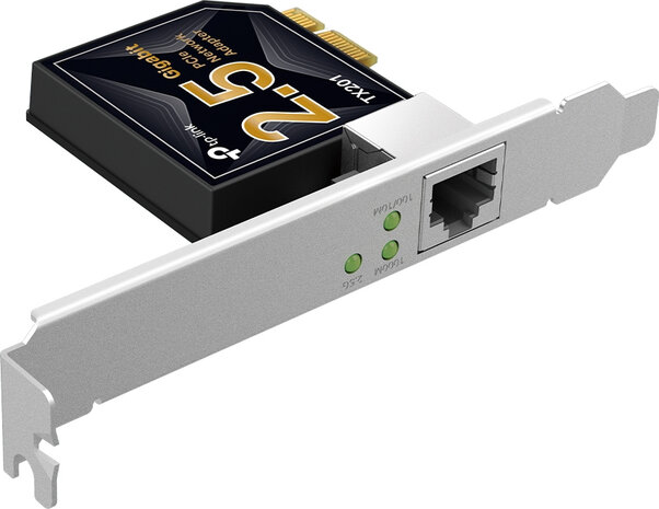 TX201 V1 Network adapter (PCIe 2.1 x4 low profile, 100M/1G/2.5G Gigabit Ethernet)