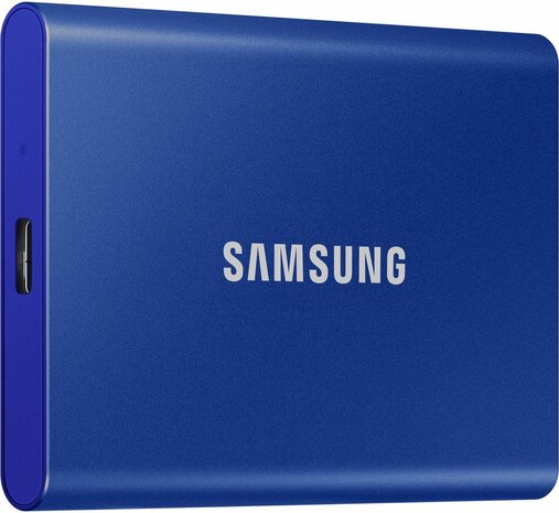500 GB MU-PC500H/WW Portable SSD (encrypted, USB 3.2 Gen 2 USB-C connector, 256-bit AES, indigo blauw)