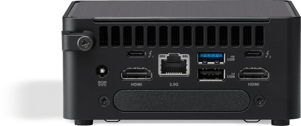 NUC 14 Pro RNUC14RVHI300002I Barebone (Intel Core 3-100U, Intel Arc Graphics, 2.5 Gigabit Ethernet, Wi-Fi 6E, Bluetooth 5.3, zwart)