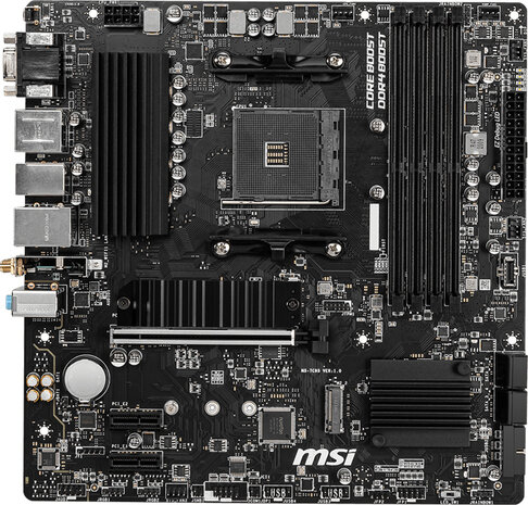 Socket AM4 : B550M PRO-VDH WiFi (PCIe 3.0 x16, 4 x SATA 6 Gb/s, 1xM.2)