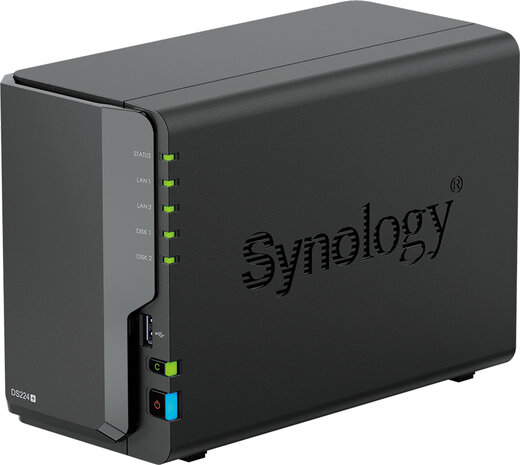 Disk Station DS224+ NAS server (RAID RAID 0, 1, JBOD, 2 GB RAM, Gigabit Ethernet, iSCSI support)