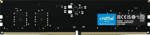 CT8G48C40U5 DDR5 8 GB, DIMM 288-pin, 4800 MHz, PC5-38400, CL40