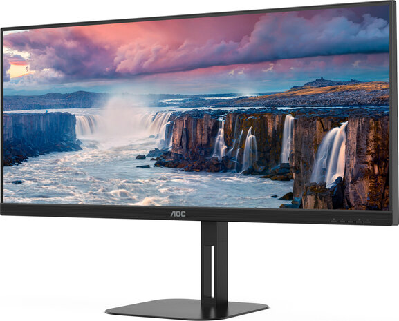 Value-line U34V5C/BK LED 34&quot;, 3440 x 1440 WQHD, 100 Hz, VA, 4000:1, 4 ms, HDMI, DisplayPort, USB-C,  speakers, mat zwart