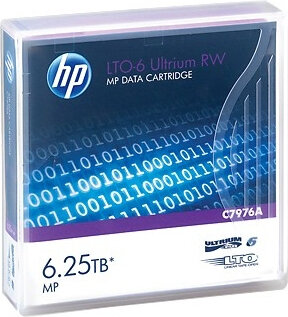 C7976A LTO 6 Ultrium RW Data Cartridge 6250 GB