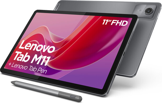 Tab M11 (4 GB + 128 GB opslag, grijs, incl. tab pen)