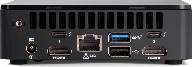 NUC 12 Pro Kit RNUC12WSKI300002I Barebone mini PC (Intel Core i3-1220P, Intel Iris Xe Graphics, IEEE 802.11ax Wi-Fi 6E, Bluetooth 5.2, 2.5 Gigabit Ethernet, Gigabit Ethernet, zwart)