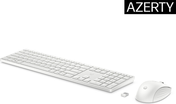 Keyboard &amp; mouse set 655 (Azerty, wit)