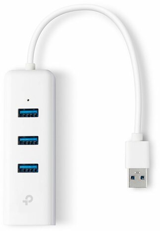 UE330 3-Port USB 3.0 Hub &amp; Gigabit Ethernet Adapter