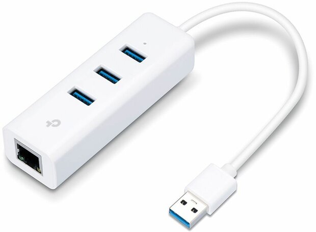 UE330 3-Port USB 3.0 Hub &amp; Gigabit Ethernet Adapter