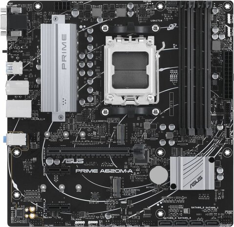 Socket AM5 : Prime A620M-A-CSM (DDR5, 2 x M.2, DisplayPort, HDMI, VGA)