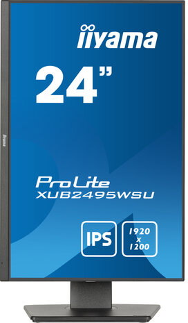 ProLite XUB2495WSU-B7 LED 24&quot;, 1920 x 1200 WUXGA, IPS, 1000:1, 4 ms, HDMI, DisplayPort, speakers, mat zwart
